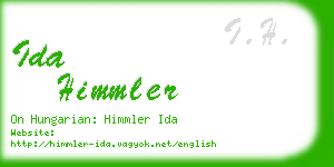 ida himmler business card